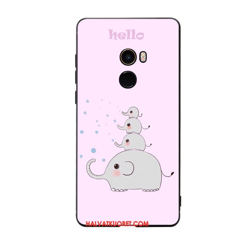 Xiaomi Mi Mix 2 Kuoret Sarjakuva Pieni Suojaus, Xiaomi Mi Mix 2 Kuori Pehmeä Neste Jauhe Beige