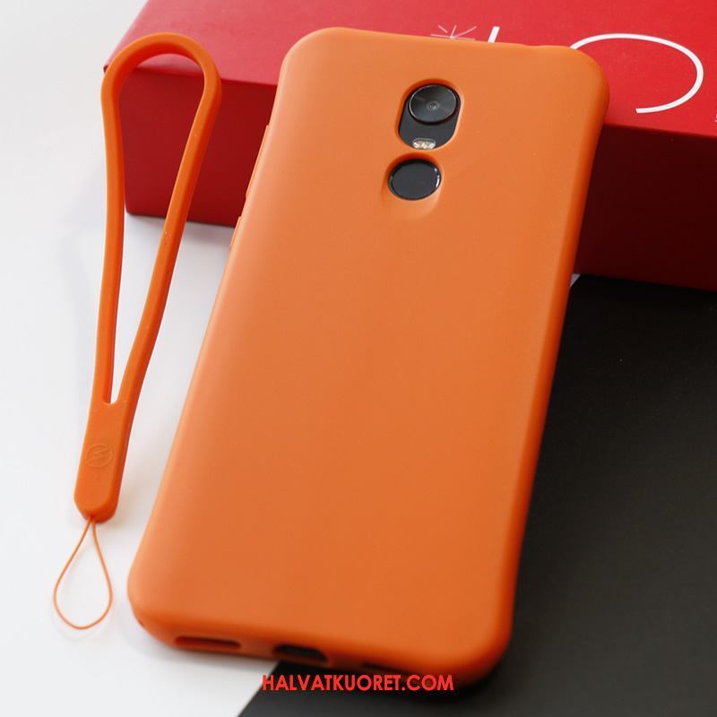 Xiaomi Redmi 5 Plus Kuoret All Inclusive Pehmeä Neste, Xiaomi Redmi 5 Plus Kuori Kotelo Silikoni Orange Beige