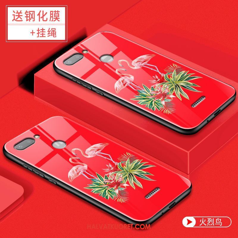 Xiaomi Redmi 6 Kuoret Puhelimen Silikoni, Xiaomi Redmi 6 Kuori Sarjakuva Net Red Beige