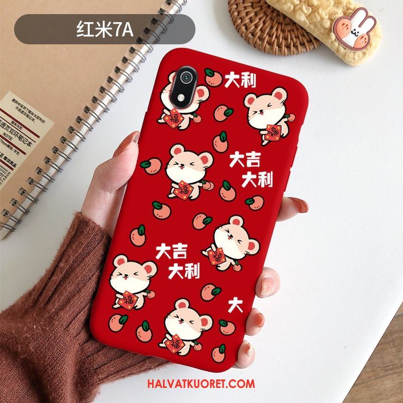 Xiaomi Redmi 7a Kuoret Ultra Murtumaton Silikoni, Xiaomi Redmi 7a Kuori All Inclusive Pesty Suede Beige