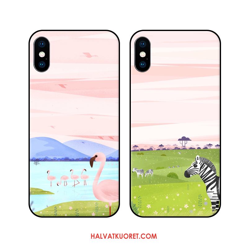 iPhone Xs Kuoret Murtumaton Pesty Suede, iPhone Xs Kuori Pehmeä Neste Kotelo