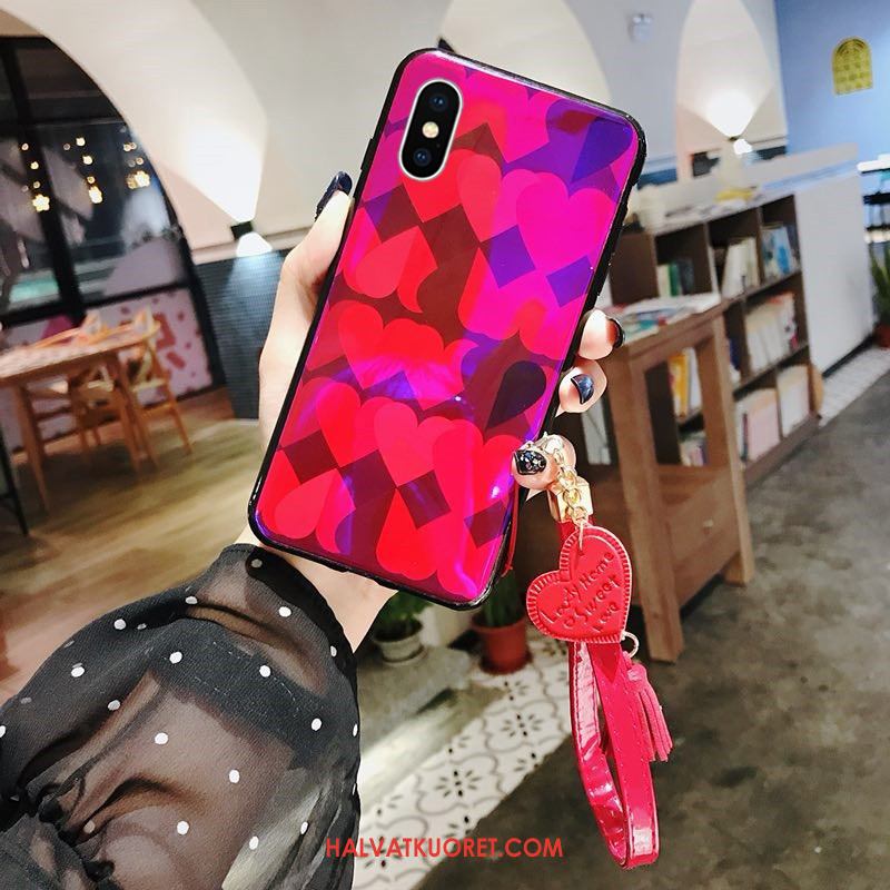 iPhone Xs Kuoret Puhelimen Trendi Pesty Suede, iPhone Xs Kuori Tide-brändi Suojaus