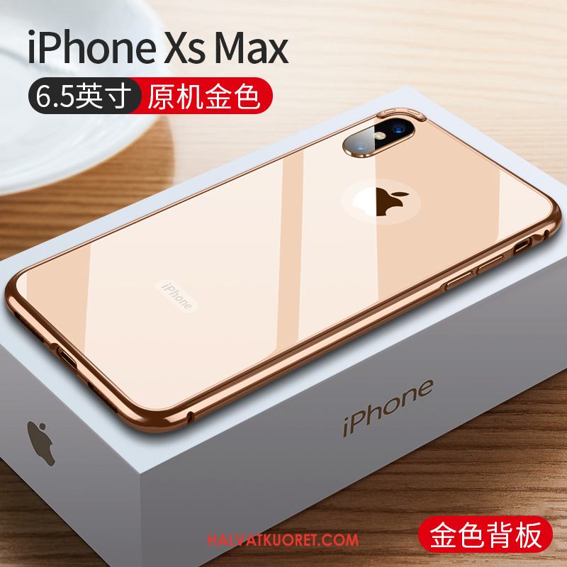 iPhone Xs Max Kuoret Net Red Ohut Murtumaton, iPhone Xs Max Kuori Punainen Lasi