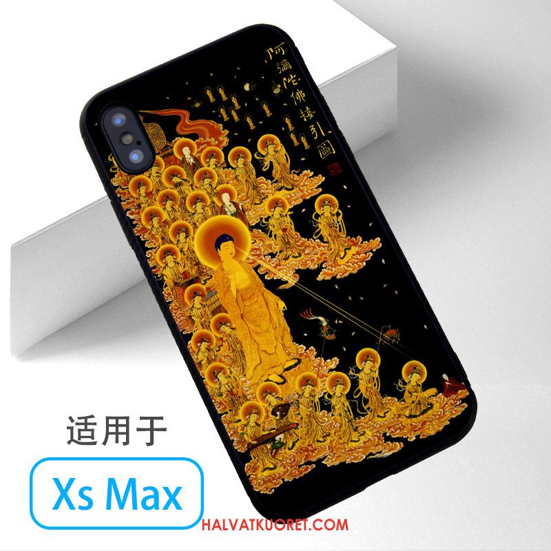 iPhone Xs Max Kuoret Puhelimen Buddha, iPhone Xs Max Kuori Keltainen